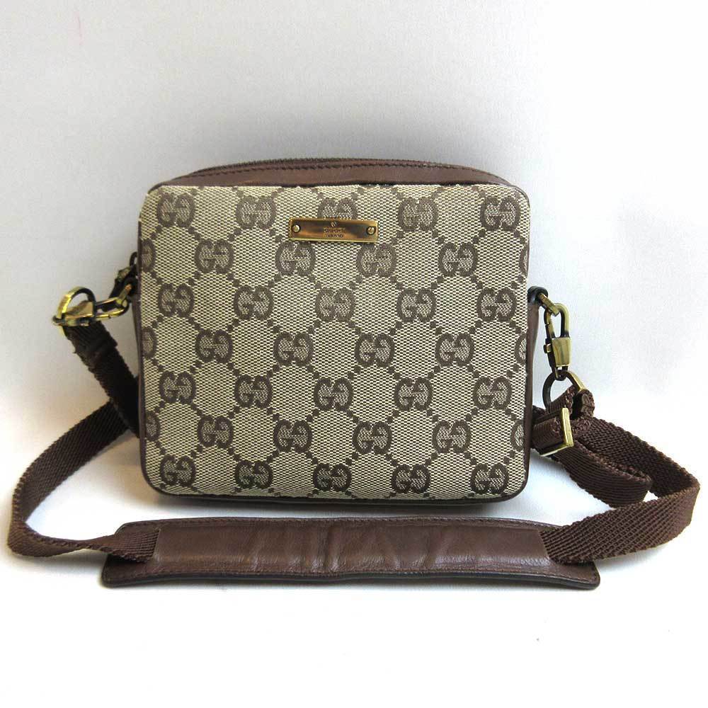 Gucci Shoulder Bag Brown Tea Pochette Crossbody